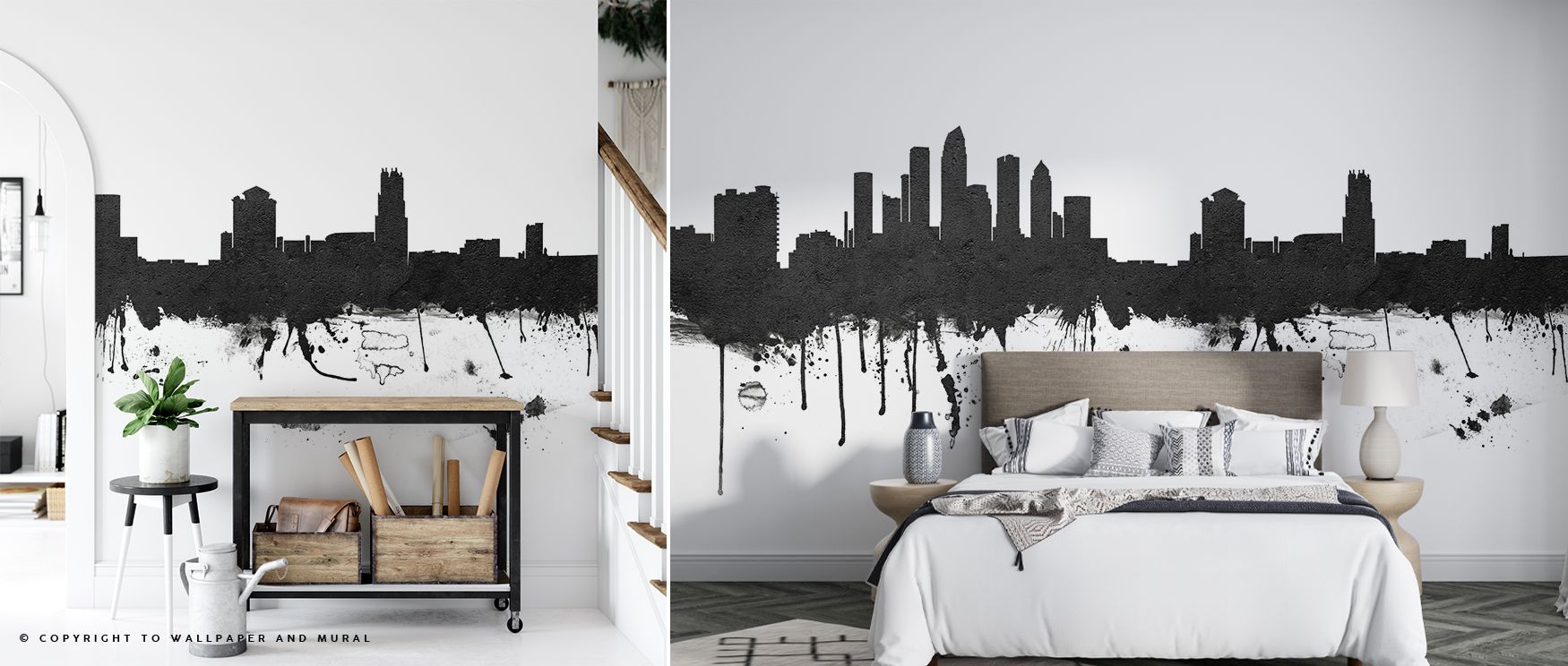 Bold contrast shapes Tampa Florida Skyline Black & White Wallpaper, where rooftops dominate with striking form. The palette blends heritage charm with modern rhythm, creating versatile beauty. It turns offices into stylish sanctuaries filled with clarity 