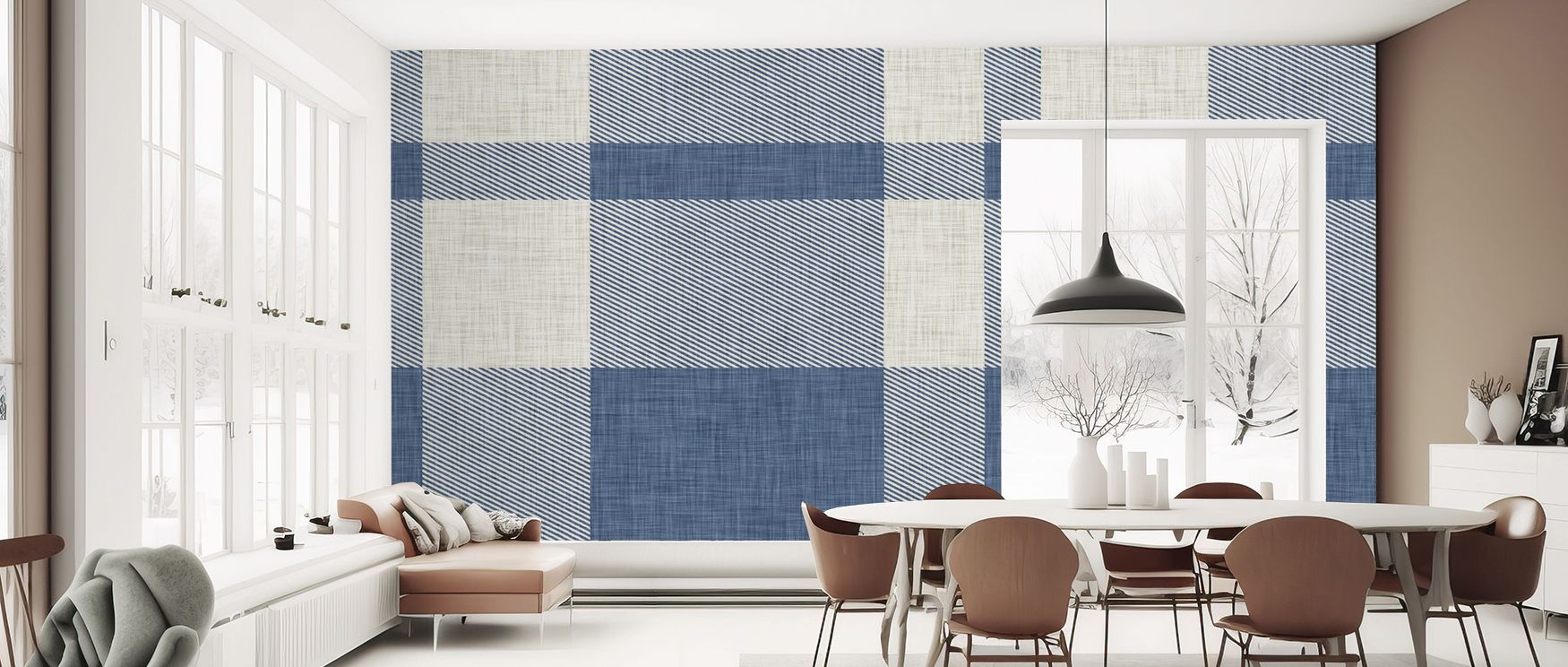 Warm refinement thrives in Tartan Flax Premium Wallpaper, where tones glow richly. Each motif conveys timeless elegance, enriching interiors. Living rooms glow with cultural charm, making them welcoming retreats.