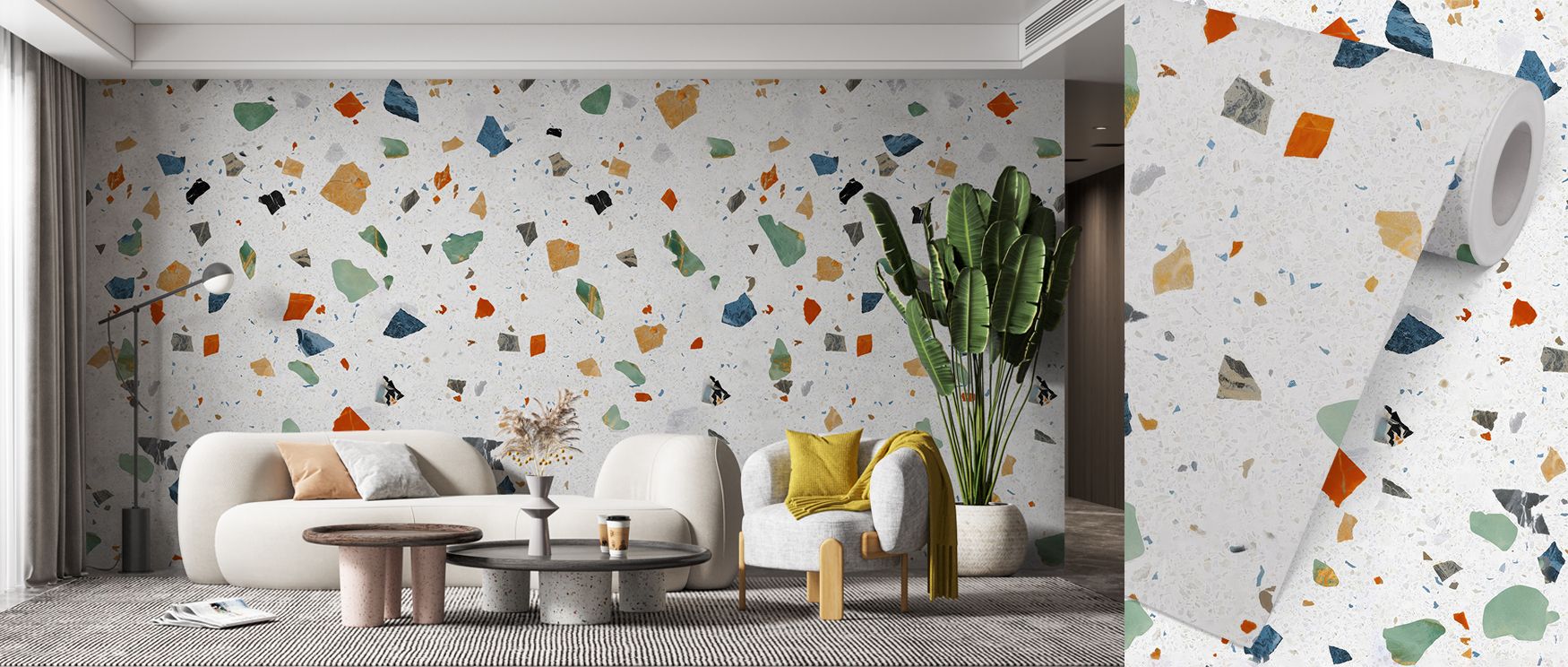 Balanced artistry shines in Terrazzo Multi Small, Chalk Premium Wallpaper, where speckles inspire movement. Each tone conveys sophistication, uplifting interiors. Bedrooms glow with soft charm, filled with modern rhythm.