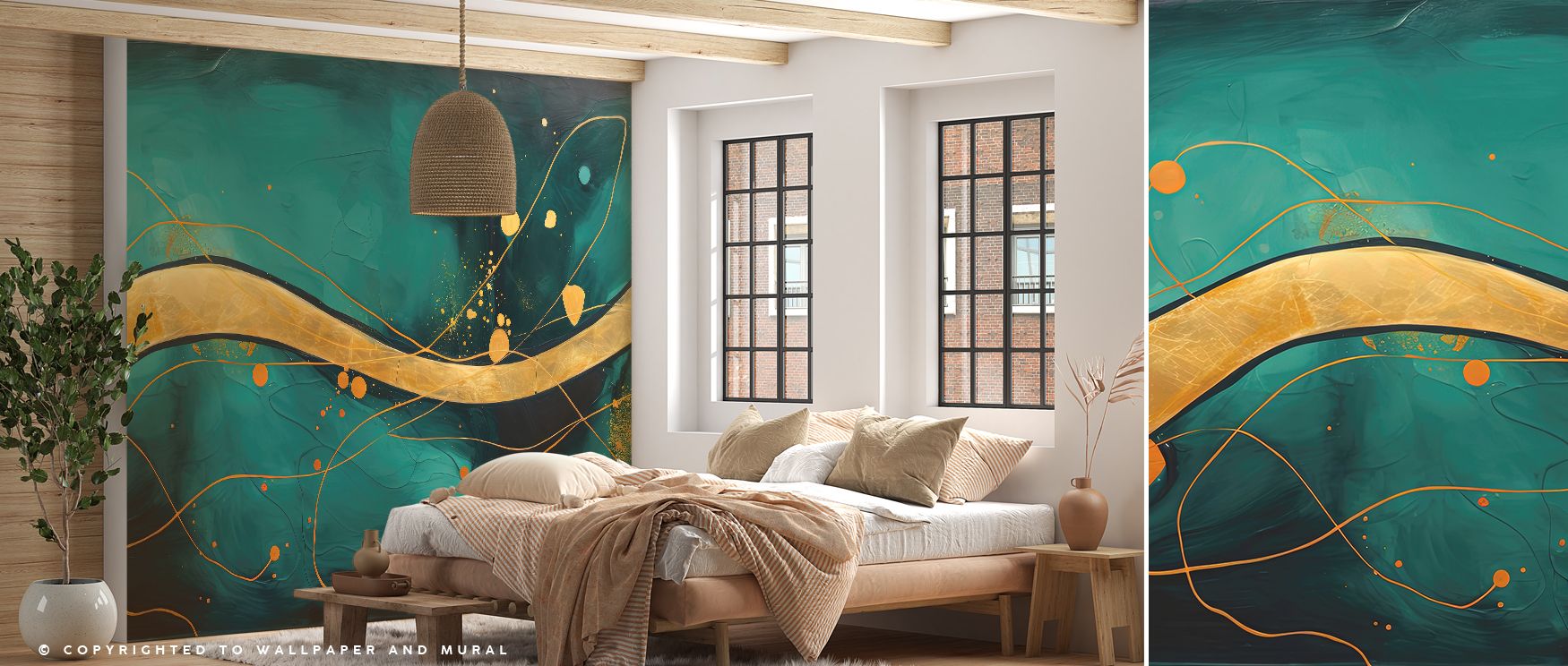 Distinct charm defines The Golden Highway Wallpaper, where pathways radiate inspiration. Each element conveys balance, enriching interiors. Offices glow with energy, filled with adventurous rhythm and creativity.