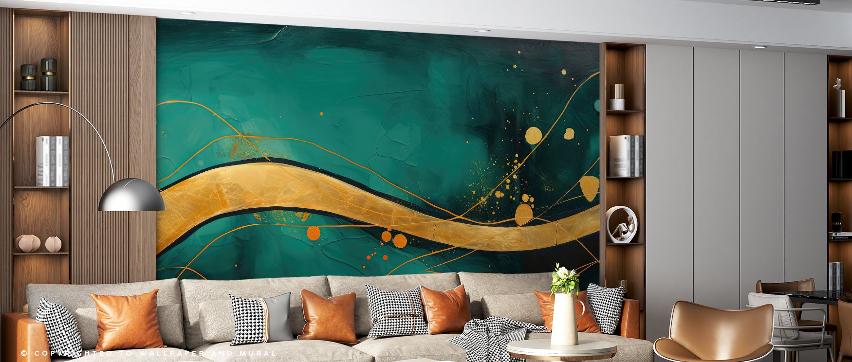 Glowing artistry fills The Golden Highway Wallpaper, where golden hues highlight exploration. Each detail conveys motion, turning walls into inspiring landscapes. Bedrooms glow with optimism, filled with charm.