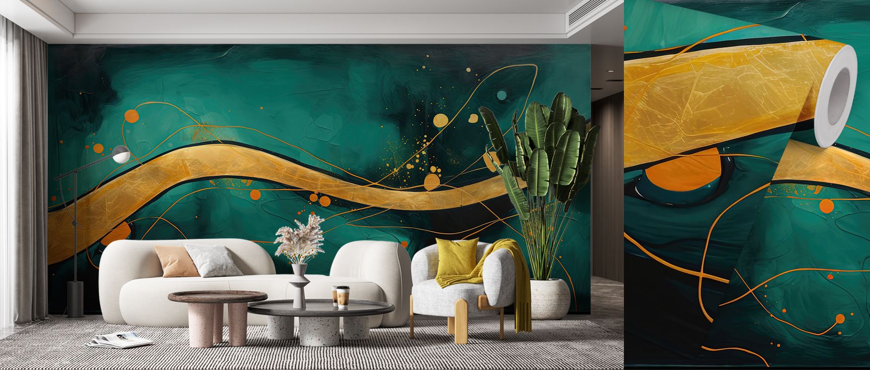 Cultural presence dominates The Golden Highway Wallpaper, where golden imagery conveys richness. Each motif conveys artistry, shaping interiors. Offices glow with charm, filled with radiant strength.