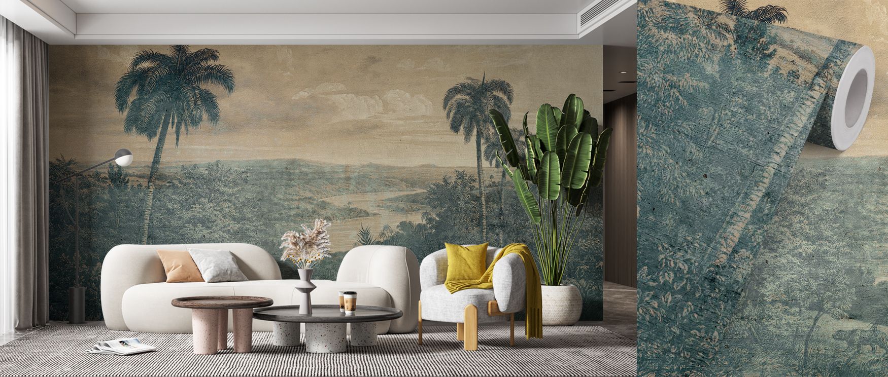 The New Land Wallpaper conveys artistic energy through its understated colors, shifting gradually like landscapes bathed in soft morning light. The design inspires clarity and renewal with every glance, while delicate textures form an environment of calm 