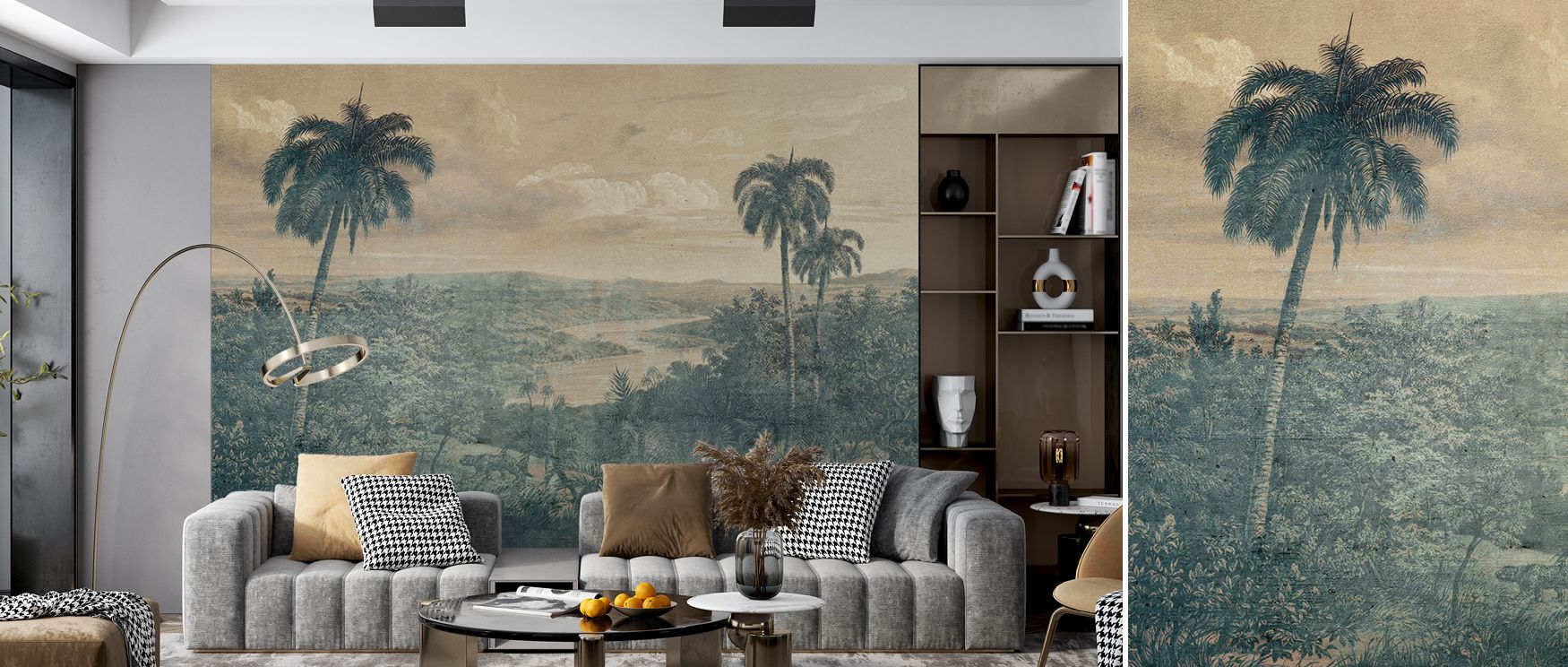 Radiating renewal, The New Land Wallpaper brings understated elegance with flowing tones that create a soothing balance. The artwork suggests optimism through layered hues that move gracefully across its surface, reminiscent of fresh horizons. Its calming