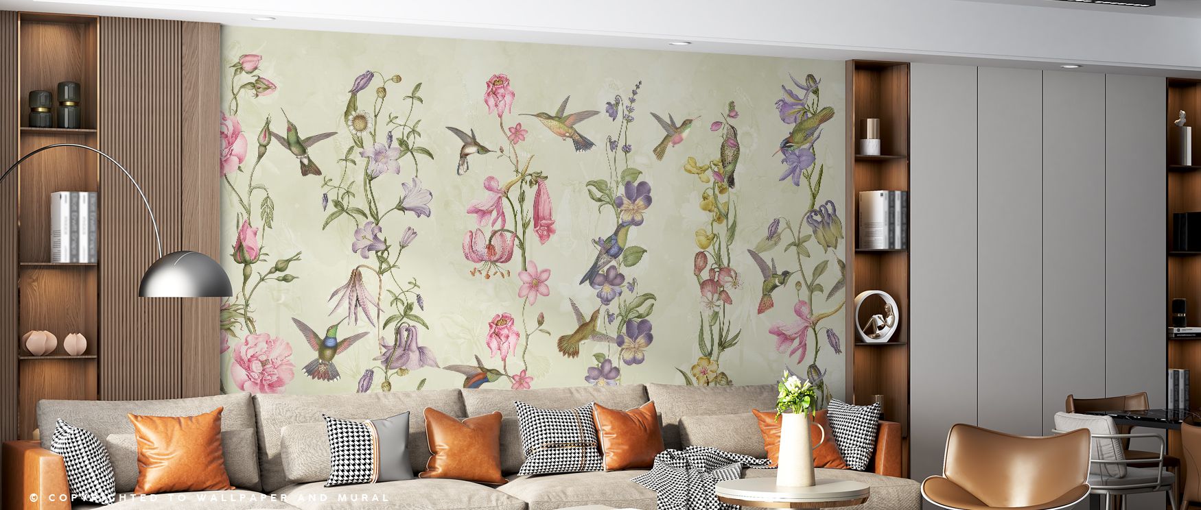 Within the Time to Eat Green Wallpaper, expressive shapes blend fun and charm. The composition feels active, encouraging a sense of imagination. Each illustrated element brings laughter, while the palette keeps the design vibrant. This artwork gives kitch