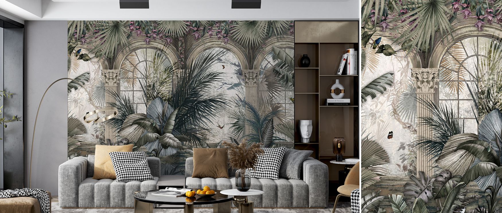 Decorative richness comes through overlapping plants, offering walls exotic rhythm. The Tropical Conservatory Wallpaper balances freshness with tranquility, ensuring atmosphere feels immersive. Its charm is versatile, making bathrooms glow with tropical i