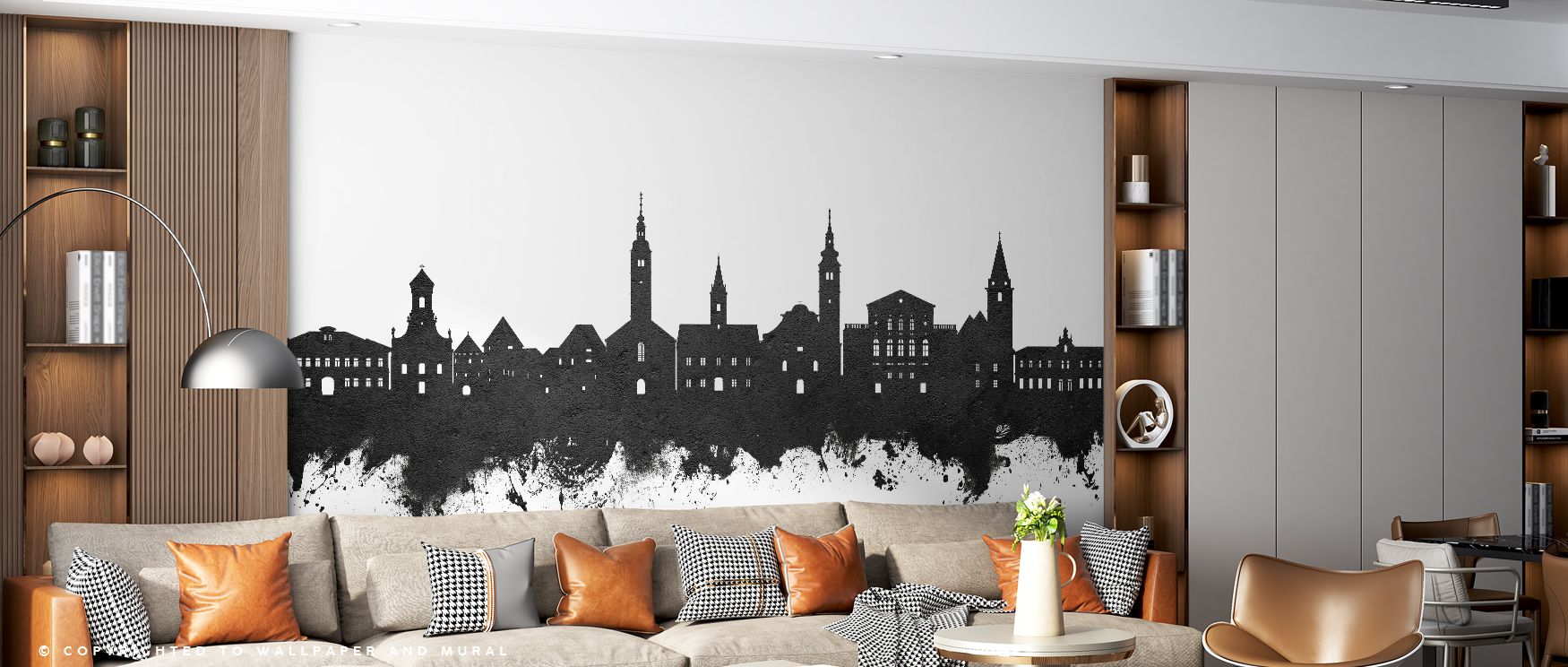 The imagery creates timeless character, offering both refinement and strength. The Varaždin Croatia Skyline Black & White Wallpaper transforms plain walls into decorative features that thrive in bedrooms filled with heritage-inspired décor. 