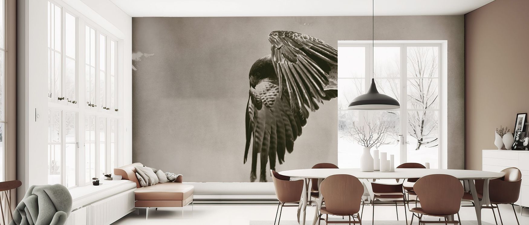 Strong illustrative details enhance rhythm, suggesting adventure in every form. The Vintage Landing Wallpaper provides personality and artistry, turning bedrooms into spaces alive with history. 