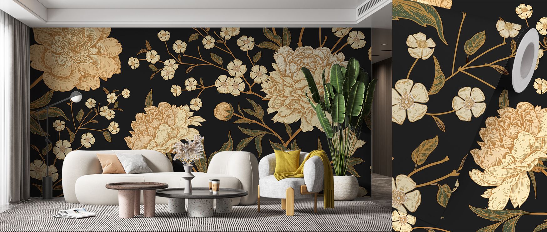 Vintage tones project quiet sophistication, balancing freshness with warmth. The Vintage Peonies Wallpaper adapts beautifully, offering refined floral rhythm that thrives in bathrooms designed for relaxation. 