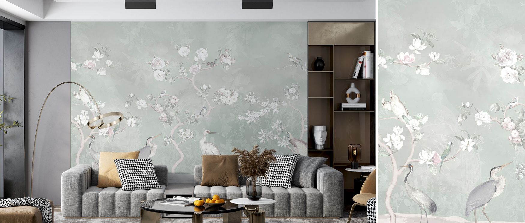 With floral contrasts, the White Garden Green Wallpaper showcases blossoms against leafy depths. White petals shine, framed with natural rhythm that suggests vitality. The design radiates balance, offering interiors charm and calm. Its artistry fills wall