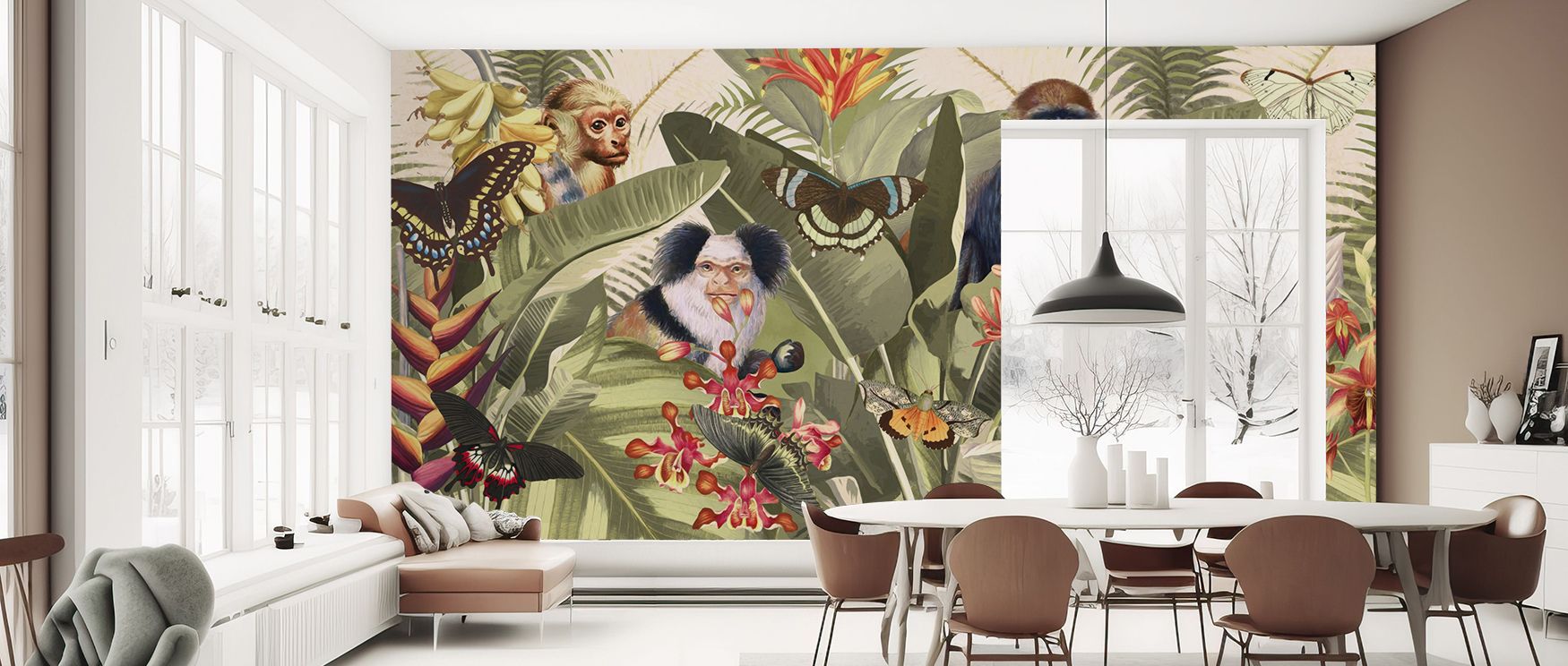 With complex patterns, the Wild Wild World Wallpaper suggests rhythm and adventure. The surface reveals detail blending into freeform imagery, producing a sense of energy. Its artistry adds vibrancy, enriching interiors with dynamic flair. This wallpaper 
