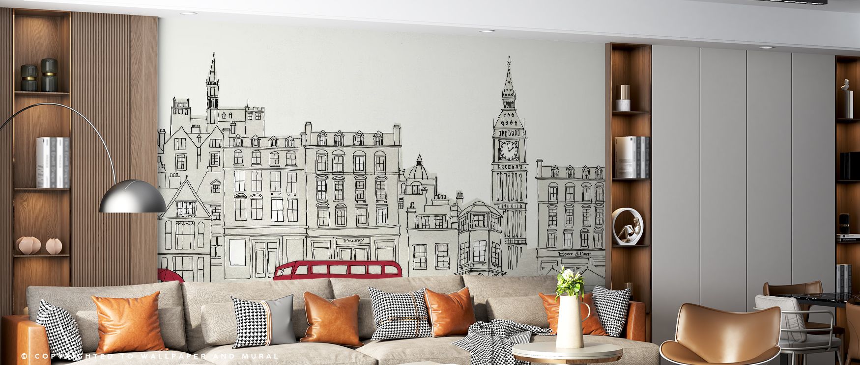 Painted in warm palettes, the World Cafe London Wallpaper reveals bustling streets alive with café details. Chairs and tables glow in soft tones, suggesting movement. Its artistry adds vibrancy, creating interiors filled with cosmopolitan flair. The desig