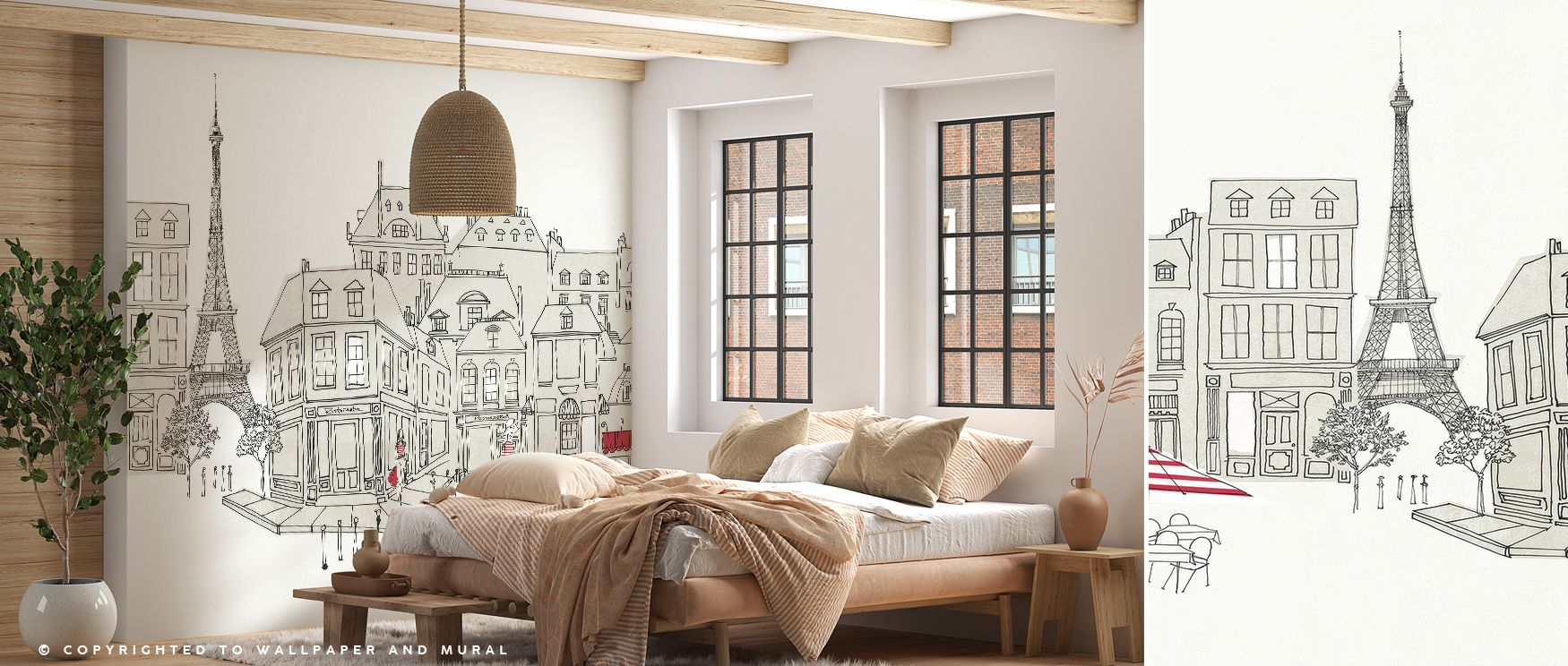 Across the World Cafe Paris Wallpaper, café tables and figures glow with romantic charm. Each detail is painted in warm tones, creating atmosphere. The imagery enriches interiors with sophistication, turning walls into poetic canvases. This design enhance