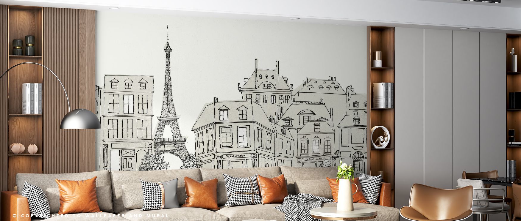 Painted in delicate hues, the World Cafe Paris Wallpaper portrays lively Parisian cafés filled with character. Figures and furnishings appear in balance, glowing with intimacy. Its artistry enriches interiors with warmth, transforming dining areas with cu