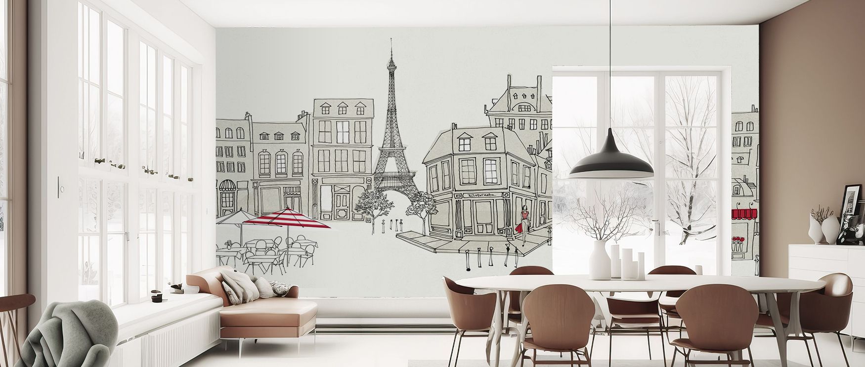 The World Cafe Paris Wallpaper highlights Parisian café life with painterly warmth. Figures, tables, and lights glow with intimacy, producing charm. Its artistry enriches interiors with cultural elegance, transforming spaces into decorative backdrops. Thi