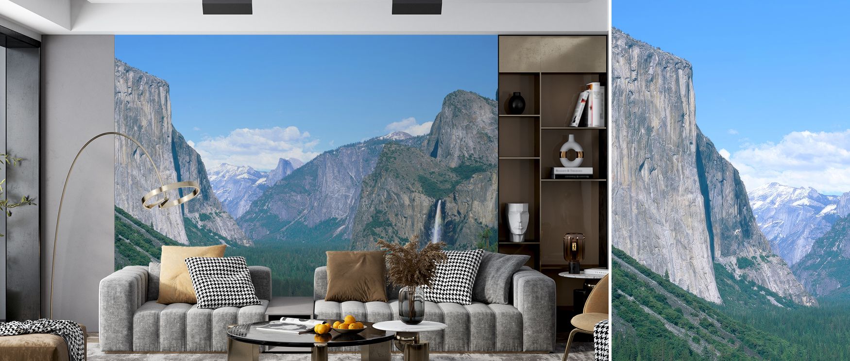Within the Yosemite Valley Wallpaper, landscapes stretch across luminous palettes. Mountains appear graceful, while valleys flow in rhythm. The imagery enhances interiors with serenity, turning walls into scenic canvases. This design uplifts bedrooms with