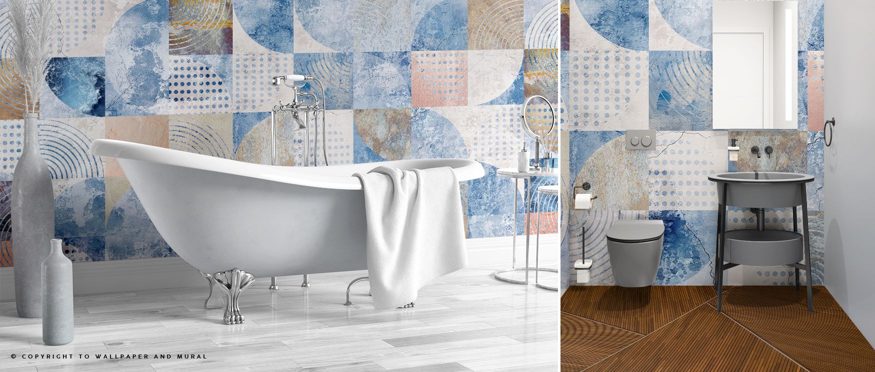 The 1970 Fresco Wallpaper highlights vintage artistry rendered in muted palettes. Each detail conveys charm, adding balance and rhythm. Its imagery enriches interiors with sophistication, celebrating retro refinement. This wallpaper uplifts offices with d
