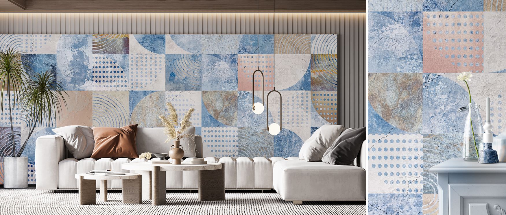 With muted palettes, the 1970 Fresco Wallpaper portrays fresco patterns rendered in vintage charm. Each line adds rhythm, enriching interiors with artistry. This design uplifts bedrooms with cultural depth, transforming walls into decorative settings fill