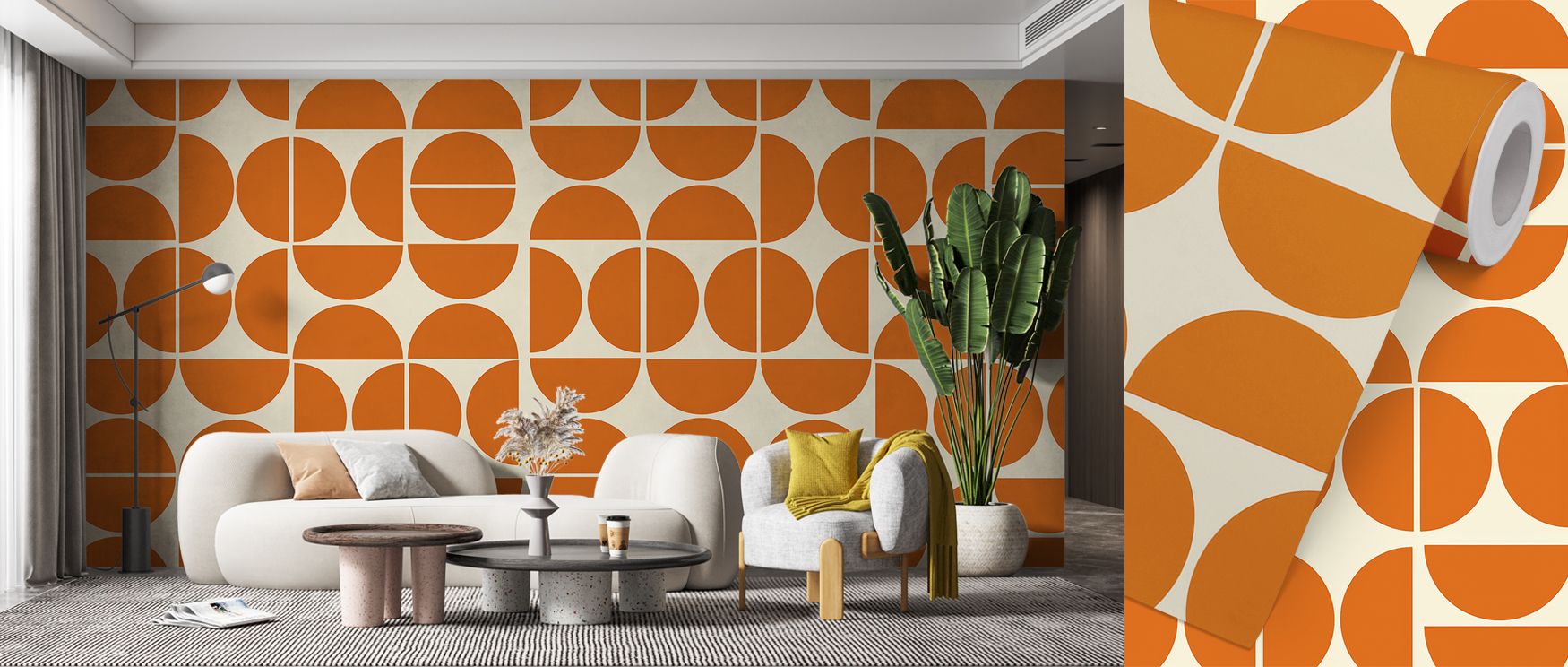 A vivid portrayal of the 70s Ornament Wallpaper shows ornamental patterns in radiant palettes. Each shape suggests vibrancy, celebrating retro charm. The imagery enriches interiors with artistry, uplifting homes with decorative rhythm. This wallpaper offe