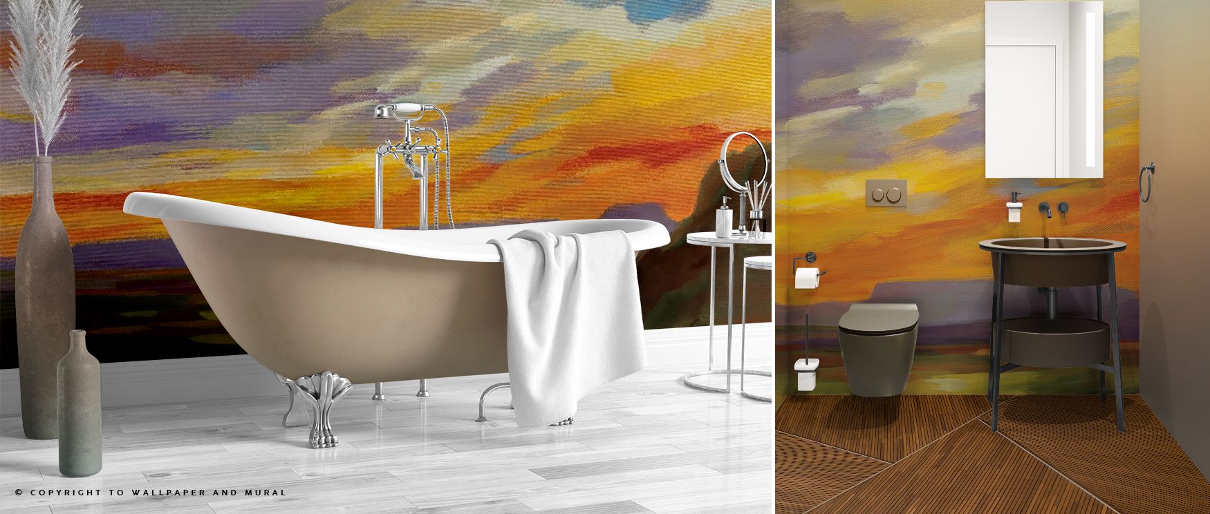 The Abstract Sonoran Desert Wallpaper highlights painterly shapes painted in earthy tones. Each contour suggests ruggedness, enriching interiors with artistry. The imagery uplifts homes with sophistication, transforming walls into decorative canvases fill