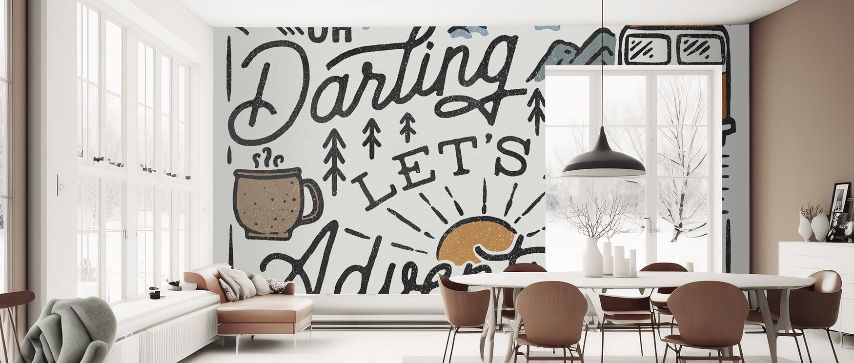Within the Adventurous White Wallpaper, patterns unfold in luminous whites. Each form conveys artistry, enriching interiors with creativity. The imagery uplifts bedrooms with charm, turning walls into decorative showcases filled with energy, refinement, a