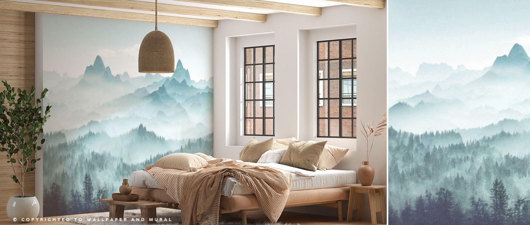 Showcasing soft artistry, the Amazing View Wallpaper displays fields of green stretching toward luminous horizons kissed with gold. Each detail enriches interiors with scenic grace, uplifting bedrooms with refined serenity, turning walls into decorative c