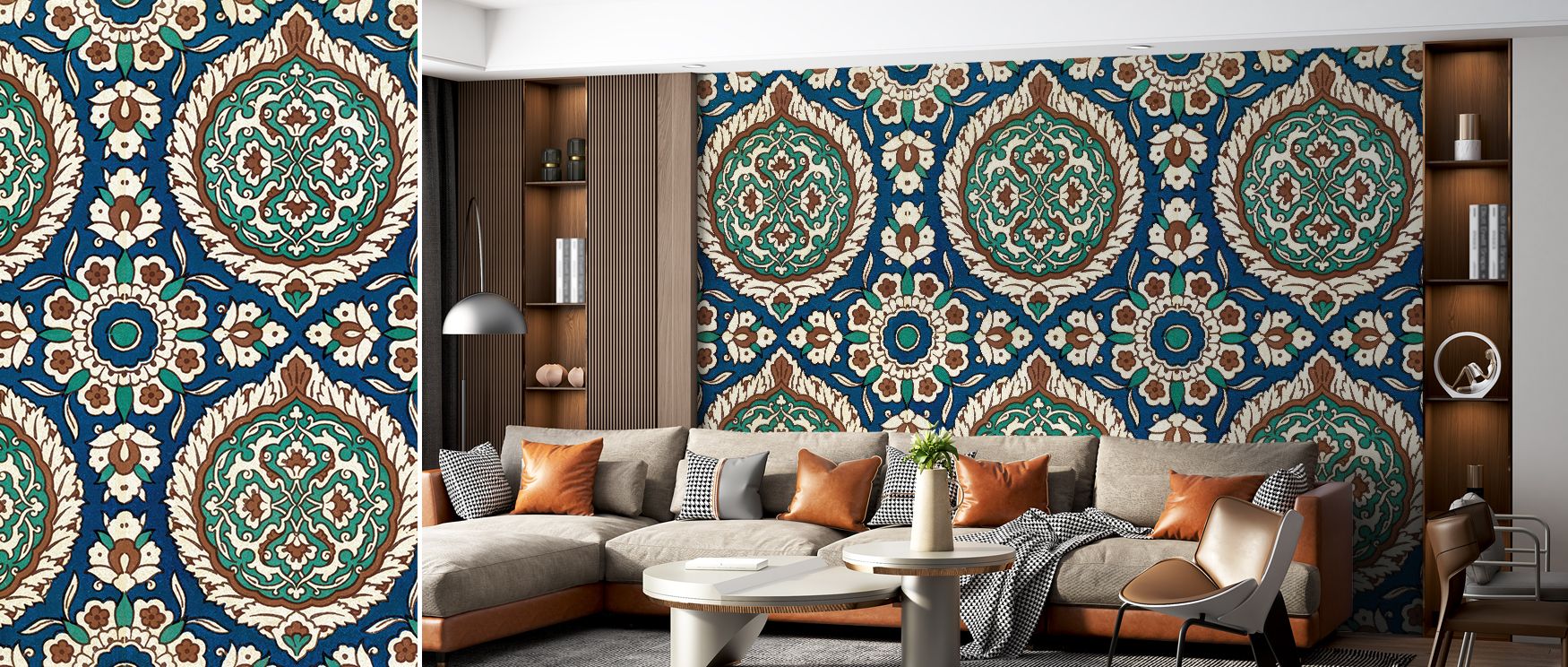 Ornamental detail highlights Arabe Dreams no. 49 Wallpaper, blending heritage with charm. The imagery conveys richness, enhancing interiors with grace. Walls gain sophistication, perfect for offices or studies needing atmosphere.
