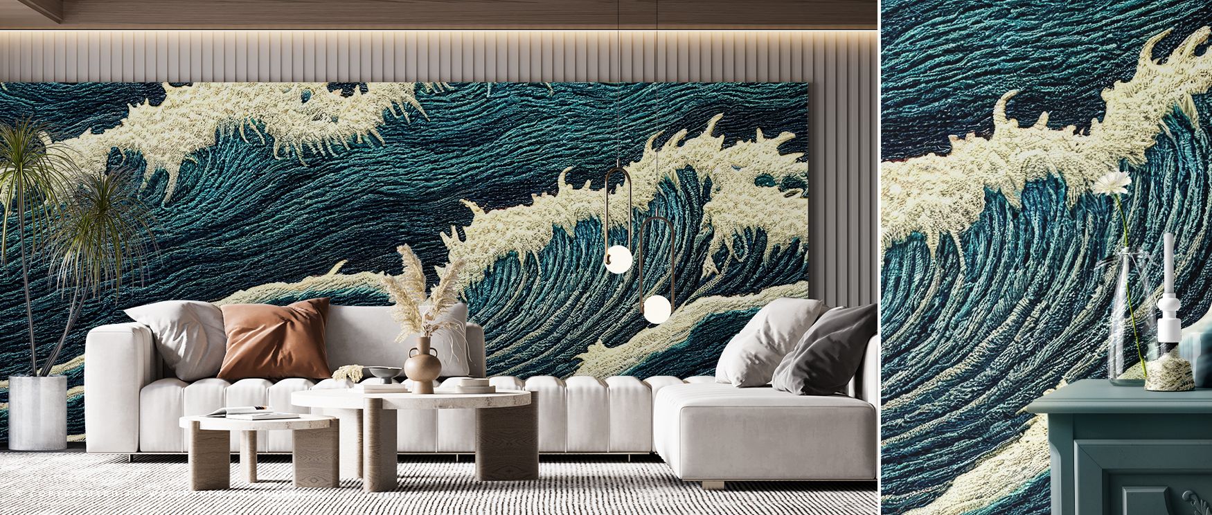 Creativity shines in Arnava Wallpaper, where flowing patterns enrich surfaces. Each form adds refinement, balancing calmness with artistry. Walls transform into stylish retreats, perfect for living rooms or bedrooms needing elegance.
