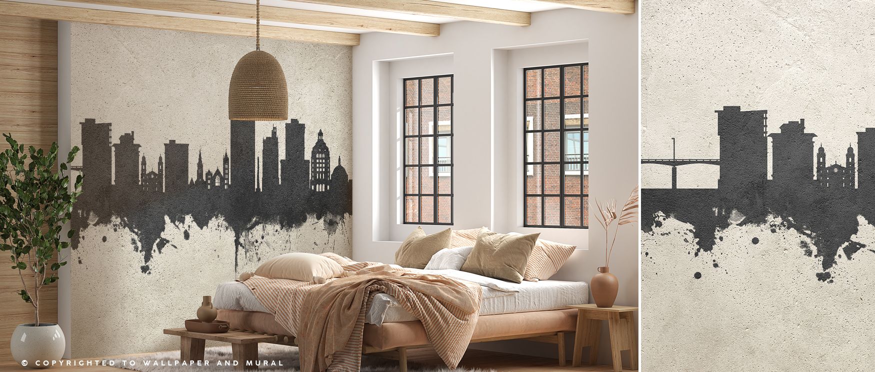 Urban rhythm flows through Asheville North Carolina Skyline Concrete Wallpaper, where structures appear sharp against gray backdrops. The design conveys character, uplifting interiors. Offices or lofts benefit from industrial charm.