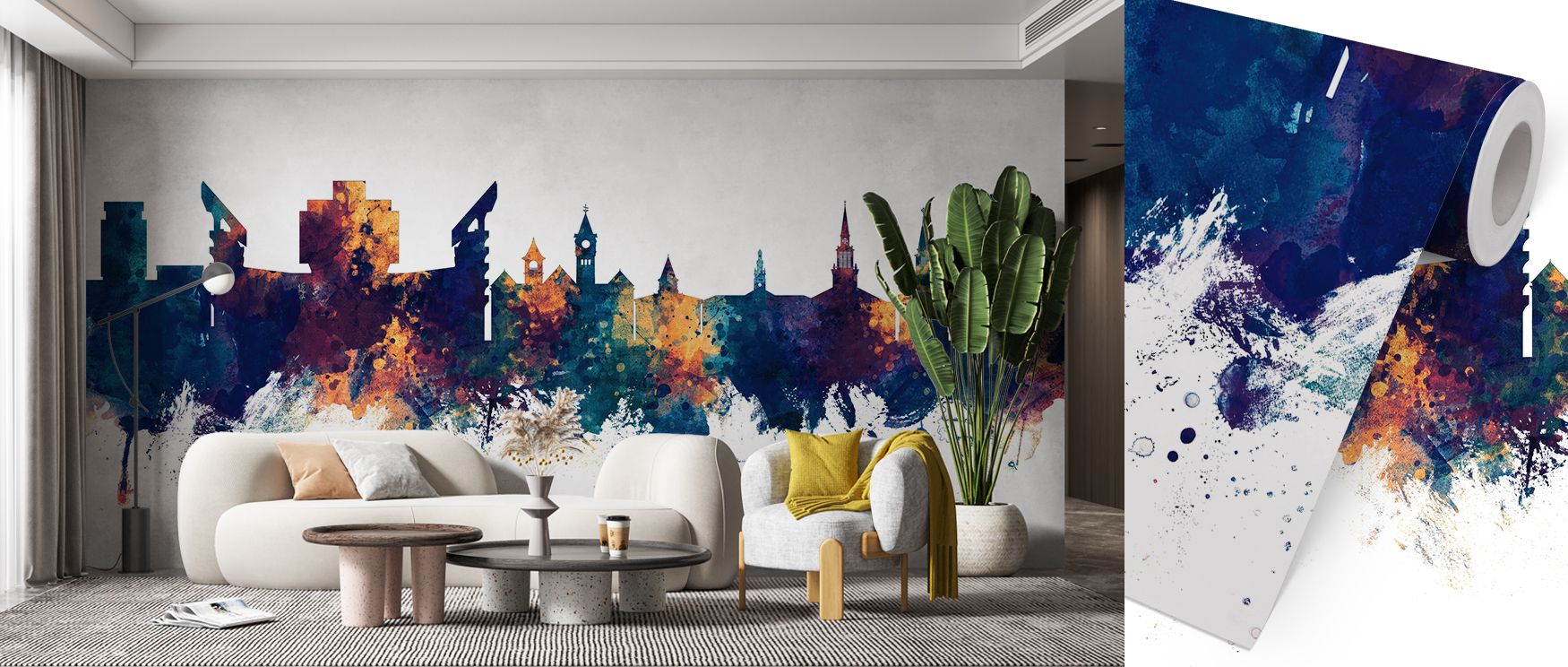 City charm thrives in Auburn Alabama Skyline Blue & Bronze Wallpaper, where each structure radiates grace. The palette adds vibrancy without overwhelming, balancing tradition with modernity. Walls glow with timeless strength, uplifting bedrooms or offices