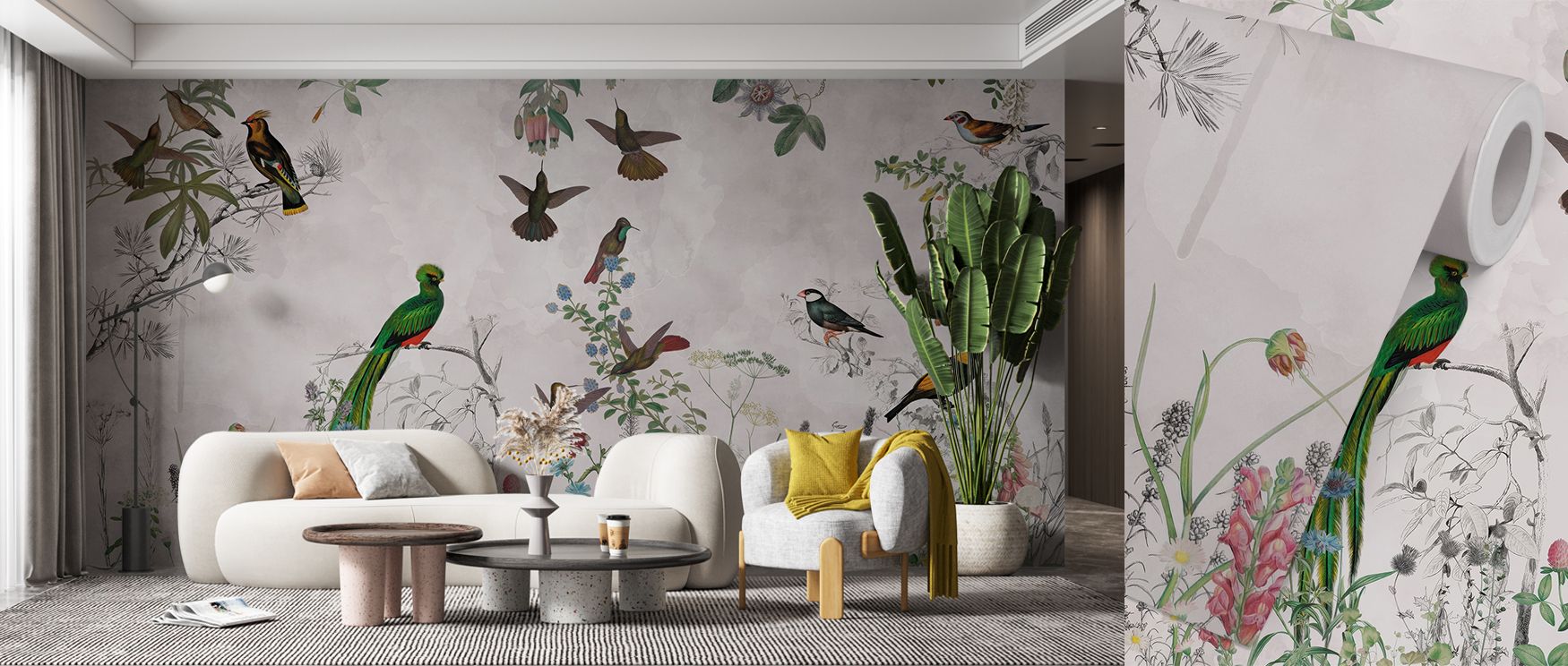 Ornamental presence marks Aves Wallpaper, where avian forms highlight artistry. Each motif conveys balance and refinement, offering tranquility. Interiors gain calm atmosphere, making living rooms or bedrooms inviting sanctuaries of grace and natural char