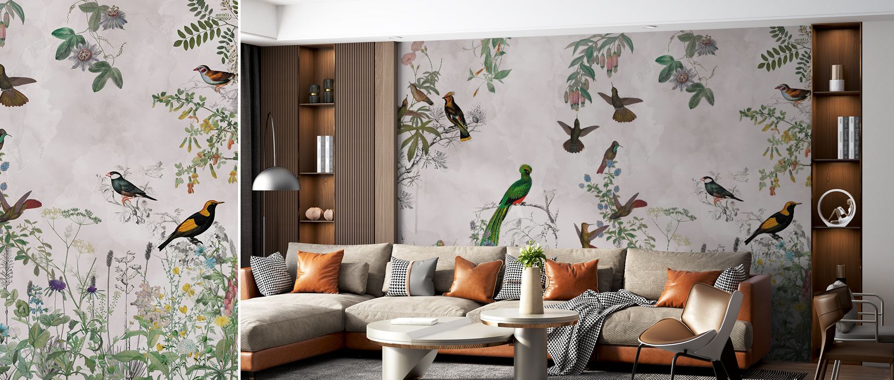 Refined rhythm flows in Aves Wallpaper, where bird imagery balances delicacy with charm. Each element enriches interiors with artistry, turning walls into serene landscapes. Living rooms or bedrooms glow with natural atmosphere of calmness and elegance.