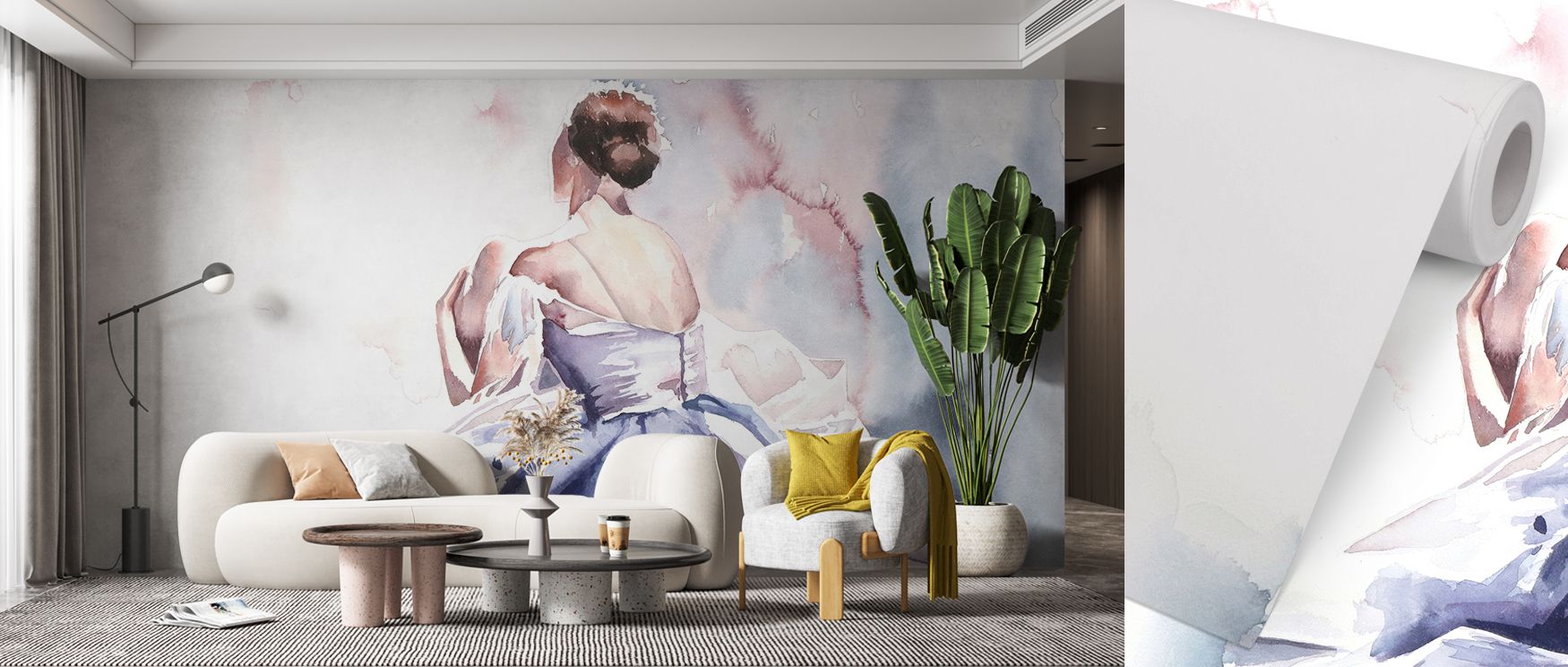 Ballet-inspired imagery fills Ballet Break Wallpaper, highlighting rhythm and grace. Each dancer adds refinement, enriching interiors. Living rooms or bedrooms glow with balance, creating calm retreats of creativity and sophistication inspired by performa