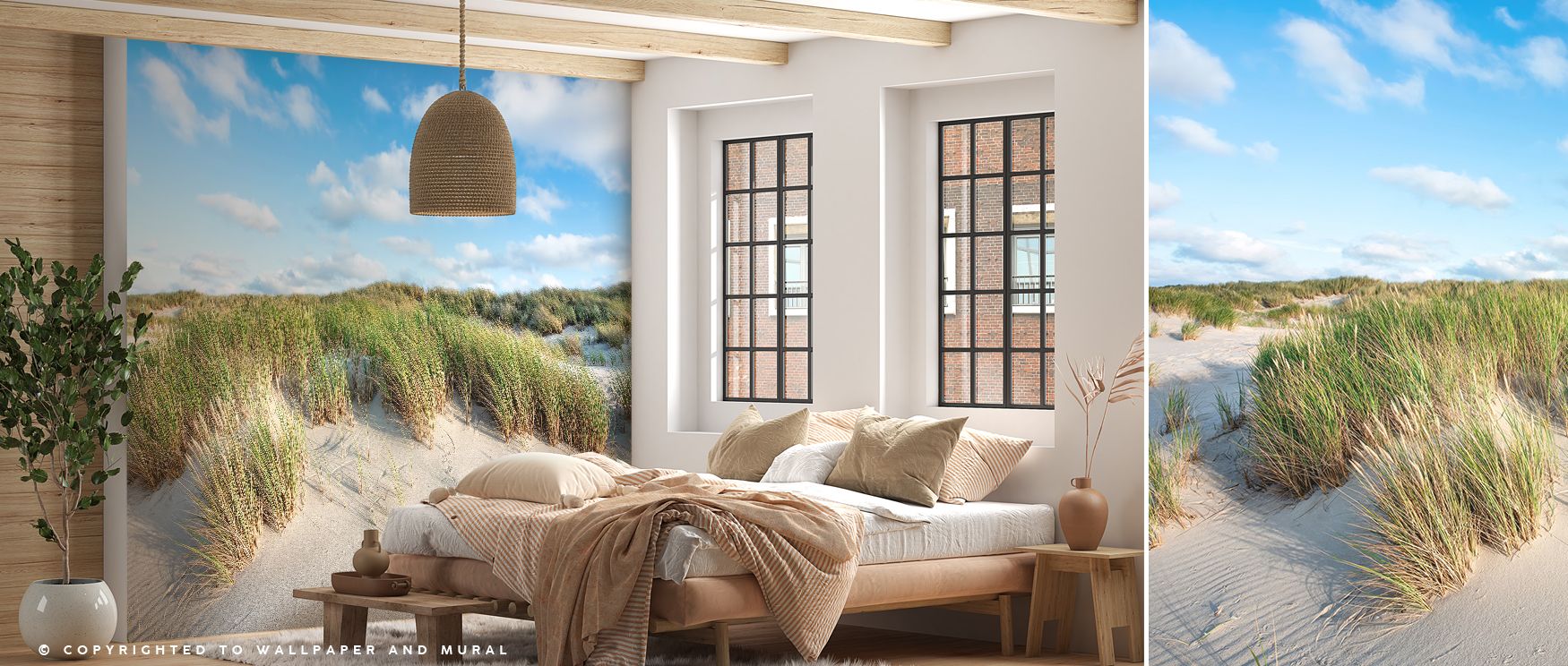 Nature’s stillness radiates in Beach Dunes Wallpaper, where dunes unfold with layered tones. Interiors feel enriched with calm, glowing with atmosphere. Bathrooms or bedrooms become tranquil spaces, filled with the charm of coastal inspiration. 