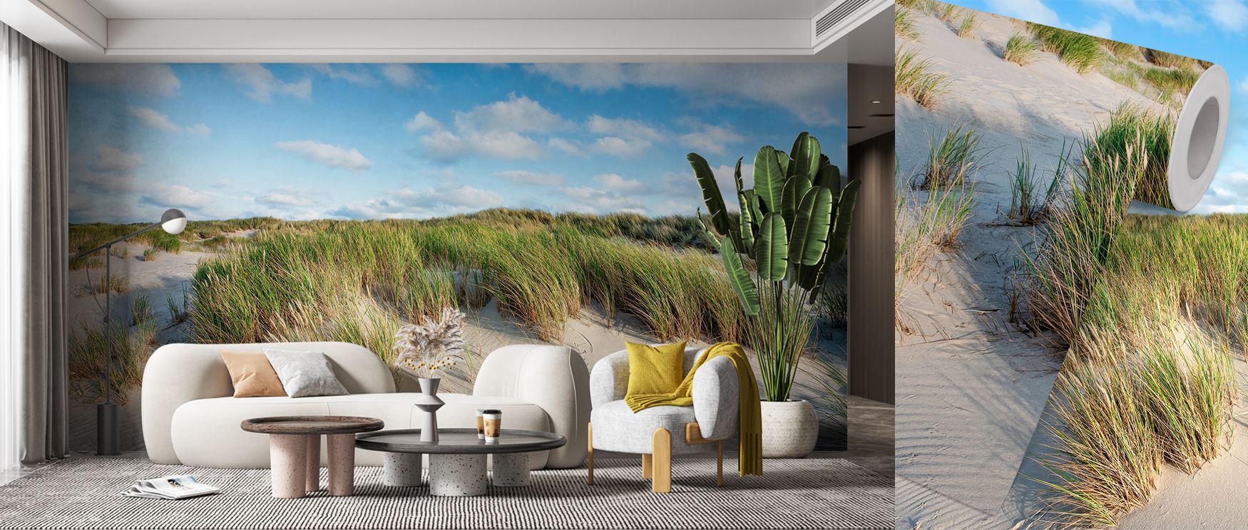 Gentle coastal imagery defines Beach Dunes Wallpaper, turning interiors into retreats of serenity. Its sandy palette radiates peace, uplifting walls with calm presence. Bedrooms or living rooms benefit from its natural detail, enriched with coastal tranqu