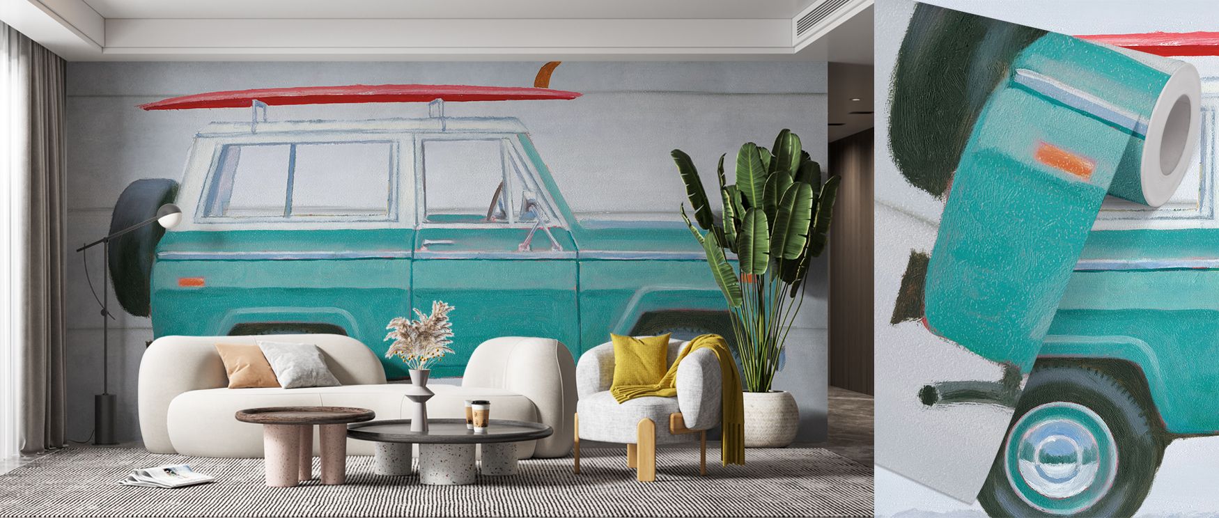 Ocean calm inspires this design, with Beach Ready Wallpaper reflecting harmony through sandy tones and shaded softness. Every element adds rhythm and movement, conveying freshness while maintaining serenity. Interiors adopt a meditative quality that makes