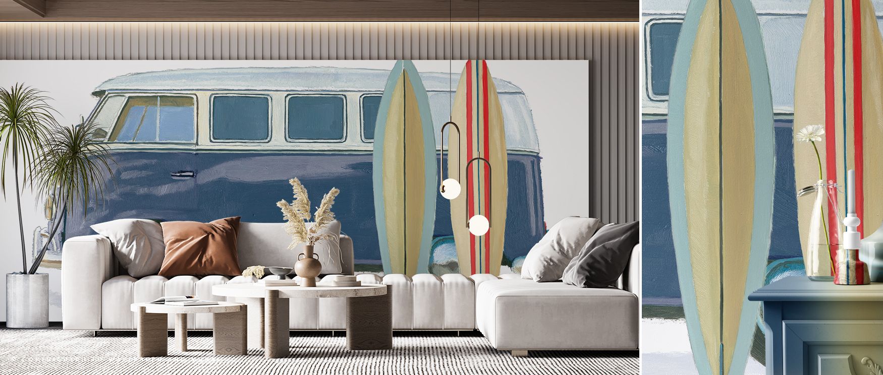 Horizons are expressed in natural detail as Beach Ride Prep Wallpaper uplifts interiors with atmosphere of calm adventure. Its sandy imagery radiates freshness, filling bedrooms or bathrooms with character. The design balances vitality with serenity, turn