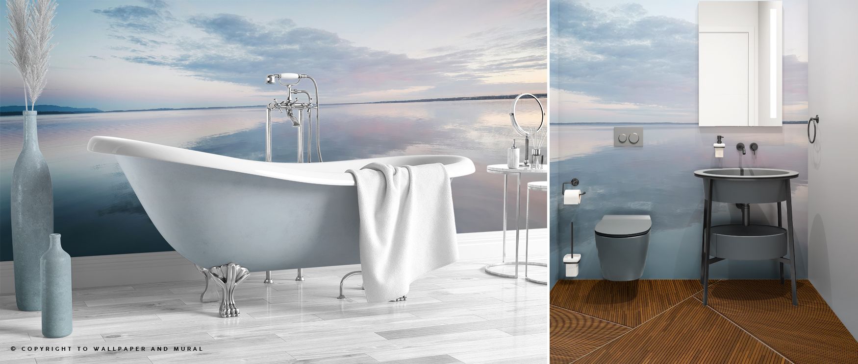 Radiant tones highlight natural reflections, offering interiors charm and refinement expressed in Bellingham Reflections Wallpaper. Walls glow with balance, turning spaces into luminous sanctuaries of peace and calmness. 