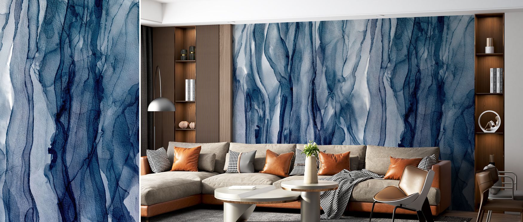 Tranquil imagery flows gracefully across interiors, capturing natural beauty within Beneath the Waterfall Wallpaper. Its tones radiate calmness, filling spaces with atmosphere of grandeur. Living rooms or studies glow with refinement and charm. 