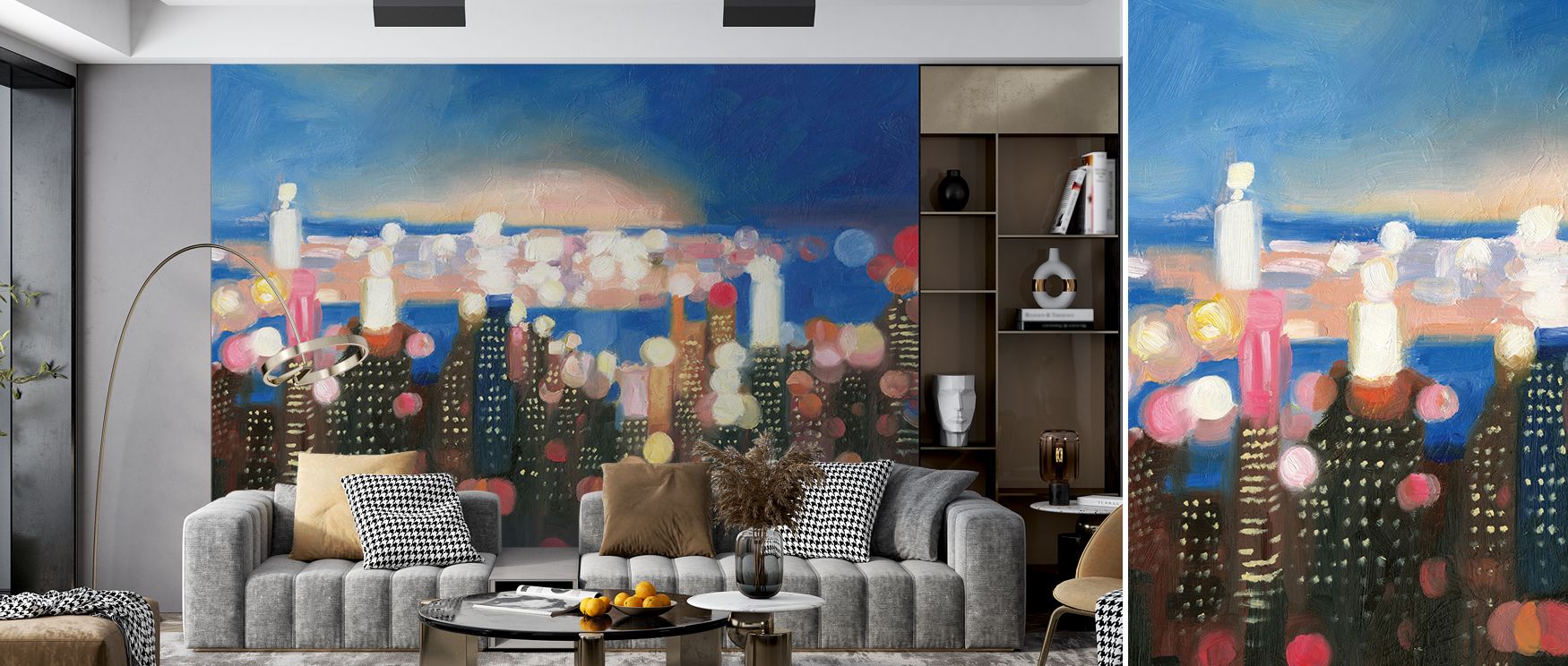 A sense of energy thrives in the golden tones that define Big City Lights Wallpaper, filling interiors with radiance. Bedrooms or offices glow with its atmosphere, turned into luminous retreats. This design creates balance, making walls dynamic and elegan