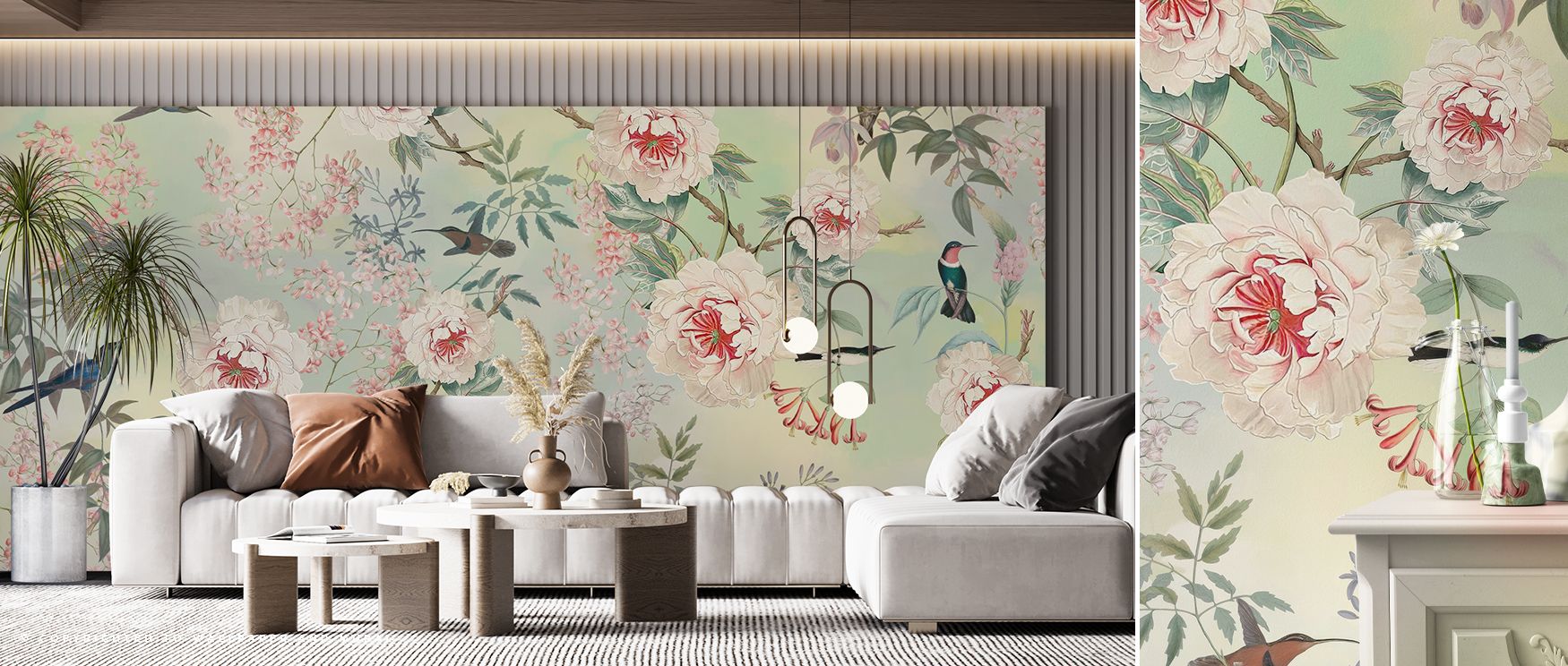 Graceful bird imagery brings refinement into interiors, highlighted in Birds Delight Wallpaper. Its tones carry calmness, making living rooms or bedrooms radiant retreats. Walls glow with natural balance, filled with atmosphere of charm. 