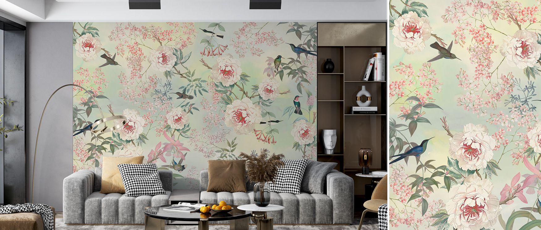 Elegant natural charm thrives in Birds Delight Wallpaper, where bird details glow across walls. Interiors become luminous settings filled with refinement, creating calm balance. Bedrooms or living rooms glow with timeless atmosphere. 