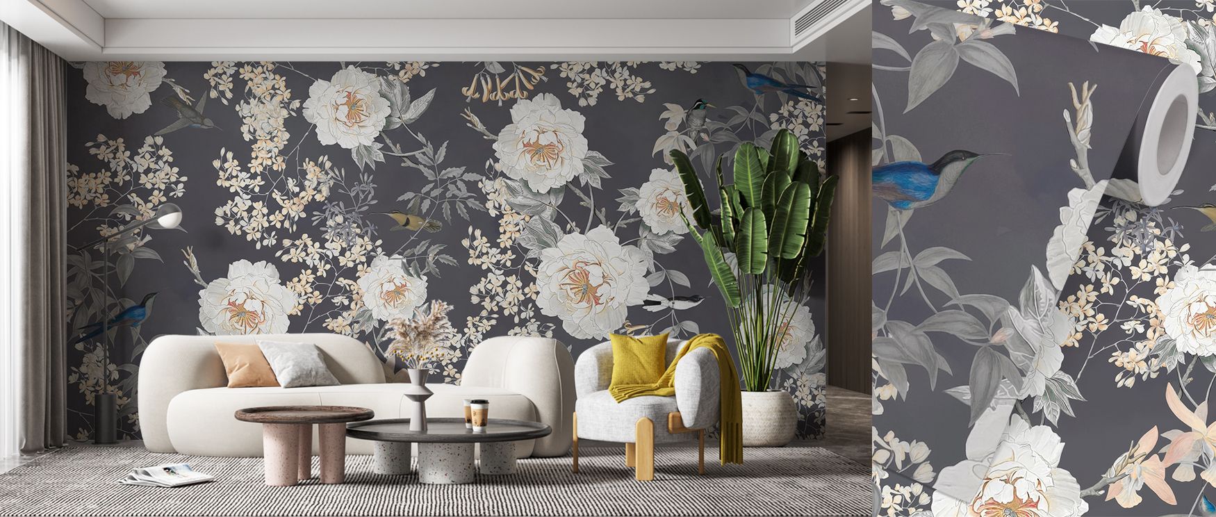 Detailed bird scenes glow with refinement, adding natural balance into interiors expressed through Birds of Eden Wallpaper. Walls become luminous retreats, making bedrooms or offices radiant with charm. Its tones radiate atmosphere of tranquility. 