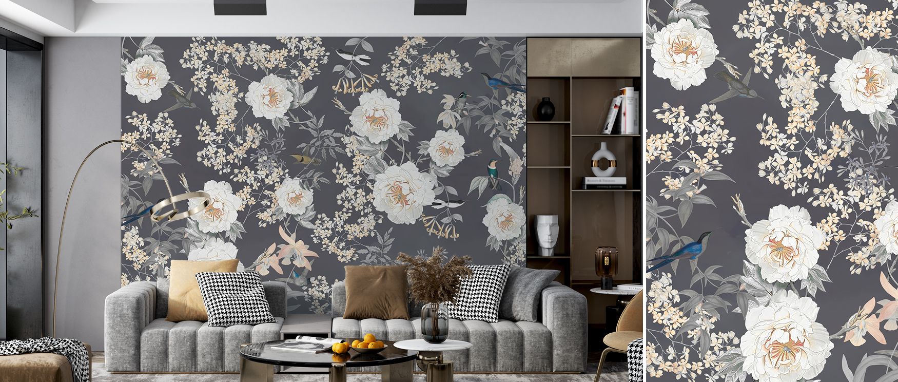 Layers of refinement shape the imagery, enriching interiors with timeless presence expressed in Birds of Eden Wallpaper. Walls glow with natural elegance, making living spaces or bedrooms radiant retreats filled with calm beauty. 