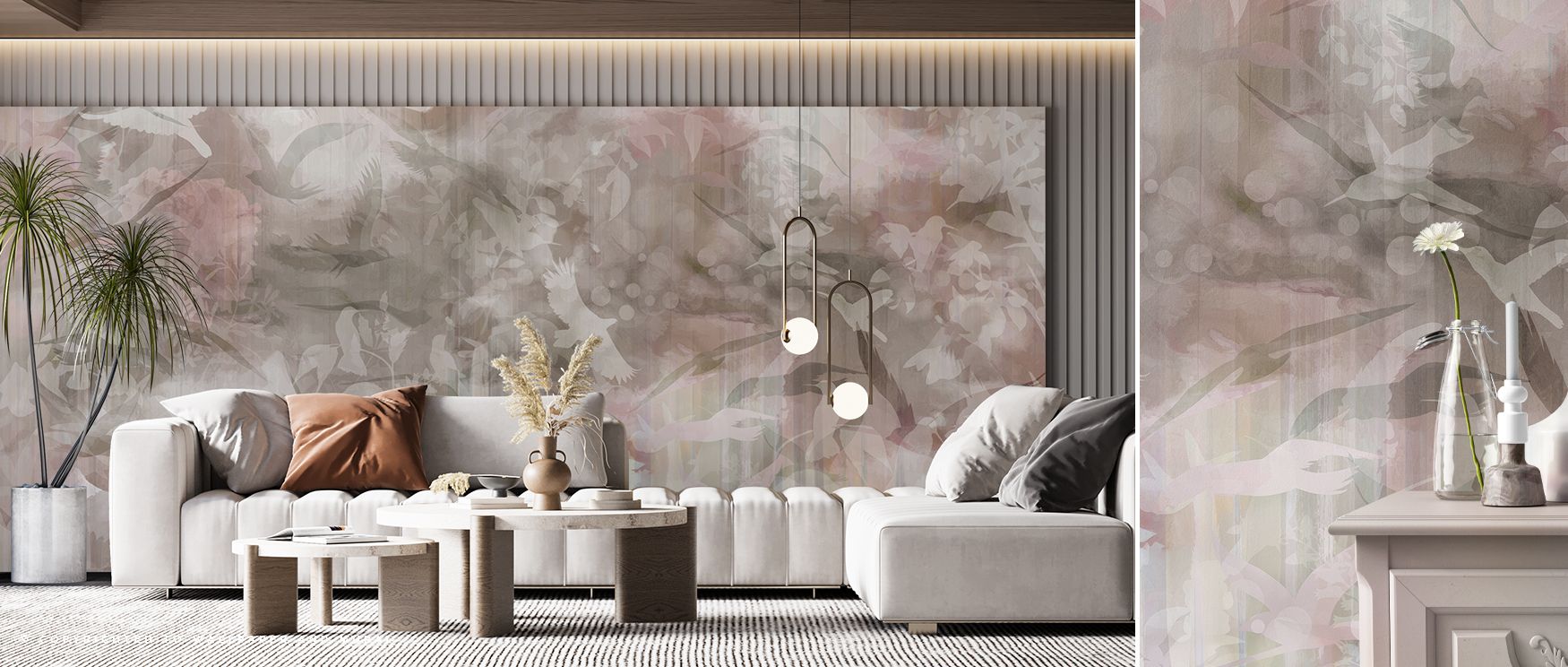 Natural refinement glows in the details of Birds of Freedom Color Wallpaper, uplifting interiors with charm and elegance. Its tones enrich walls with vibrancy, shaping bedrooms or living rooms into radiant retreats filled with cheer. 