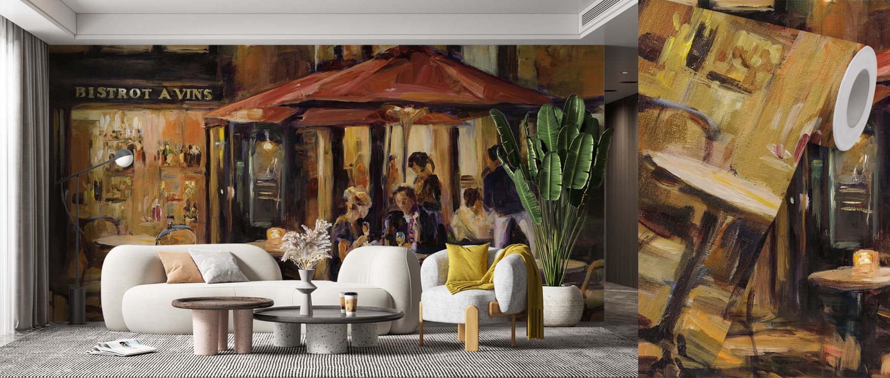 Charm and balance flow through rustic imagery, enriching walls with character. This wallpaper turns interiors into radiant retreats filled with sophistication and comfort. Kitchens or dining spaces shine with timeless atmosphere, filled with warmth and re
