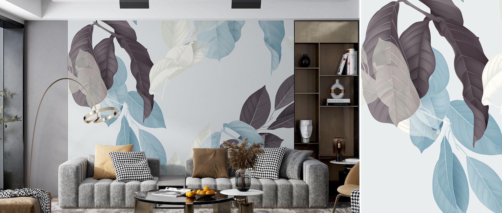 Subtle yet striking, the Blue and Blue Wallpaper showcases a rhythmic arrangement of layered blues. Its design enhances atmosphere while remaining versatile, perfect for bedrooms or living rooms where serenity meets modern style.