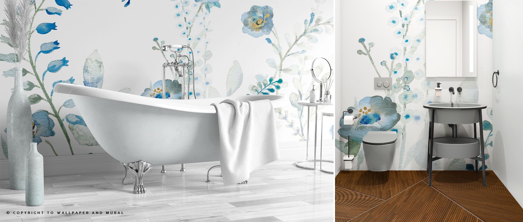 The Blues of Summer Hanging Wallpaper celebrates movement and charm through its layered motifs. Flowing blue patterns bring vitality to walls while maintaining calmness. This wallpaper suits bedrooms, living rooms, or bathrooms, creating balanced spaces f