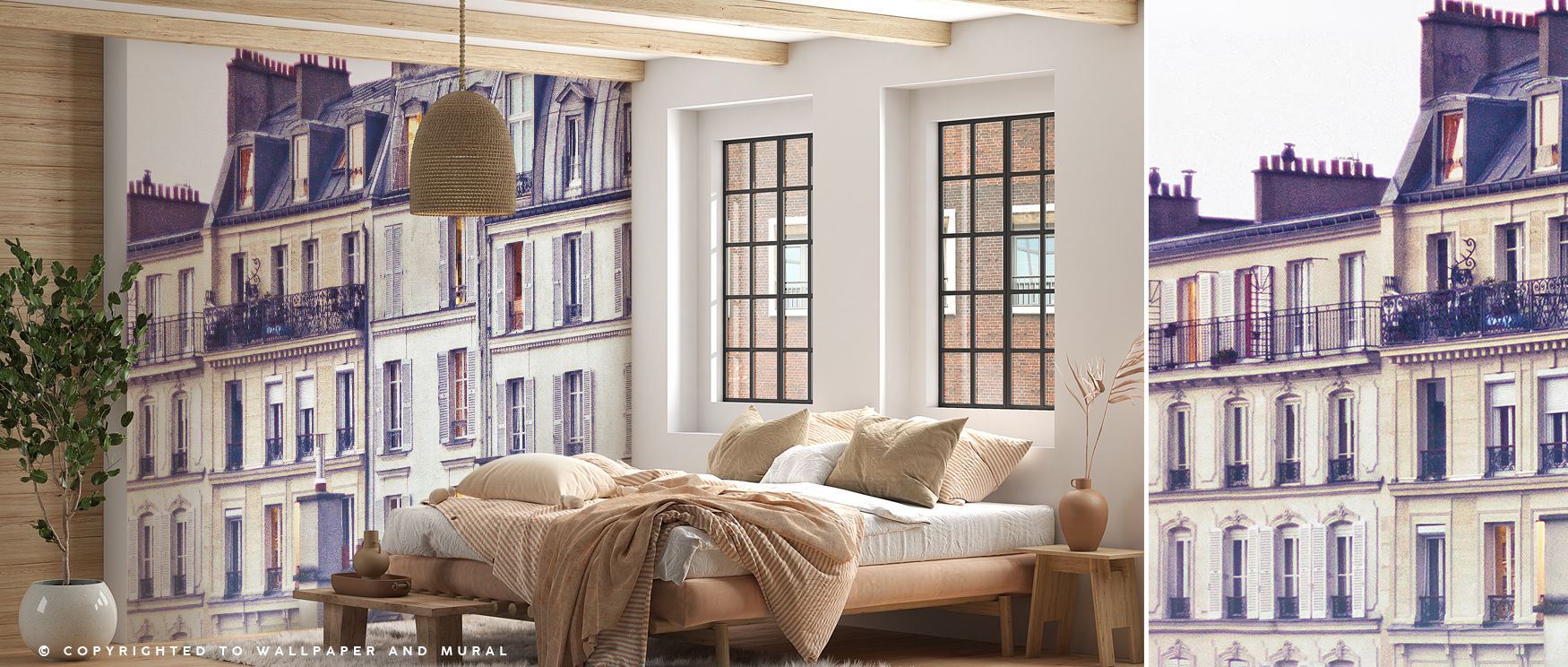 The Bon Nuit Paris Wallpaper radiates tranquility, where iconic views shimmer under soft tones. Perfect for living rooms, bedrooms, or offices, it adds romantic charm and refined style to interiors, creating timeless backdrops filled with serene sophistic