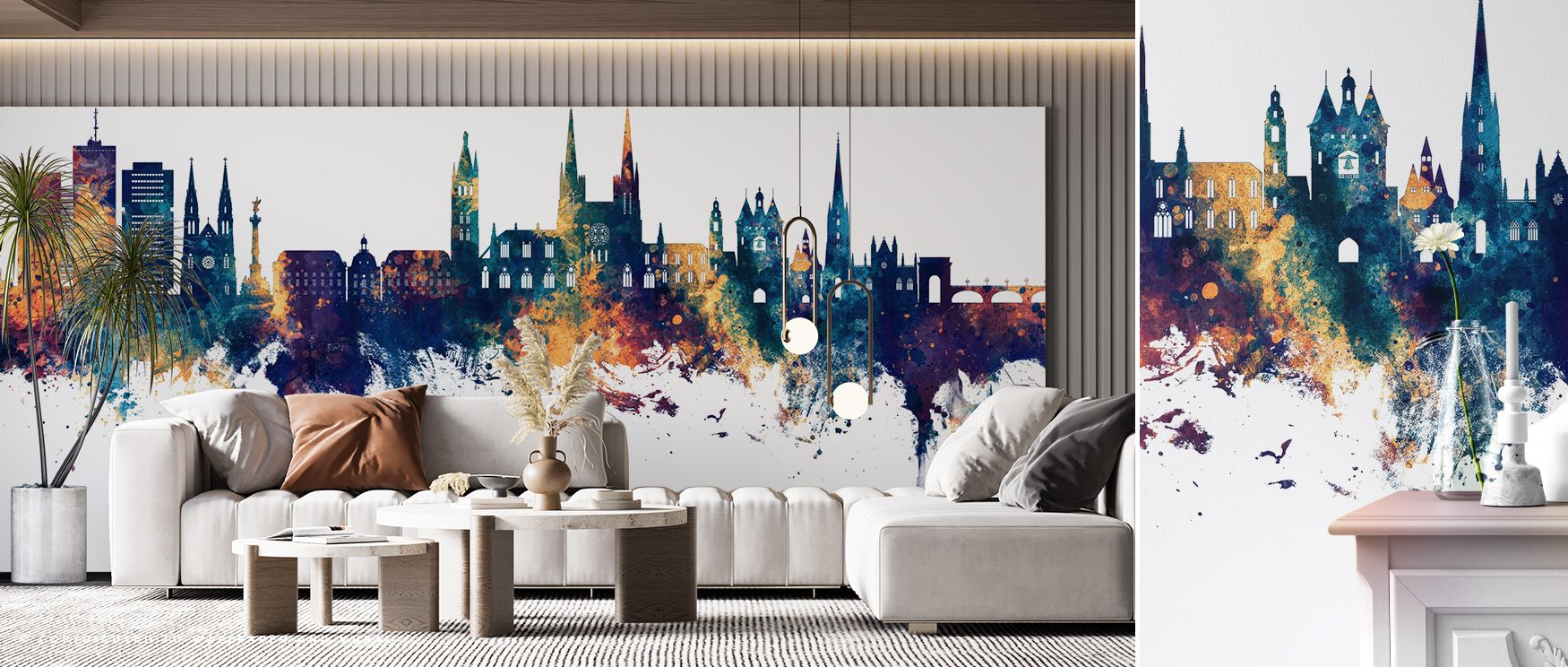 Rich tones define the Bordeaux France Skyline Blue & Bronze Wallpaper, where silhouettes appear bold yet refined. Its design enhances offices, bedrooms, or living rooms, creating stylish backdrops filled with prestige and decorative artistry.